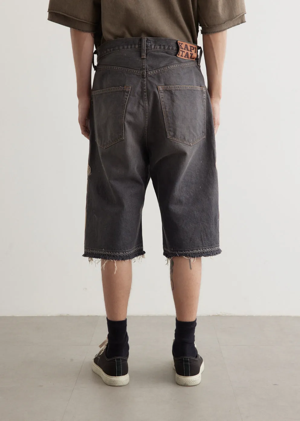 14oz Black Denim 5P Shorts (BONE)