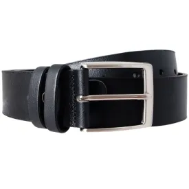 40 mm Bridle Leather Belt Black