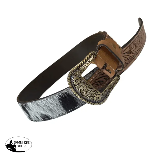 A8219 - 34" Hand Tooling Leather Cowhide Belt