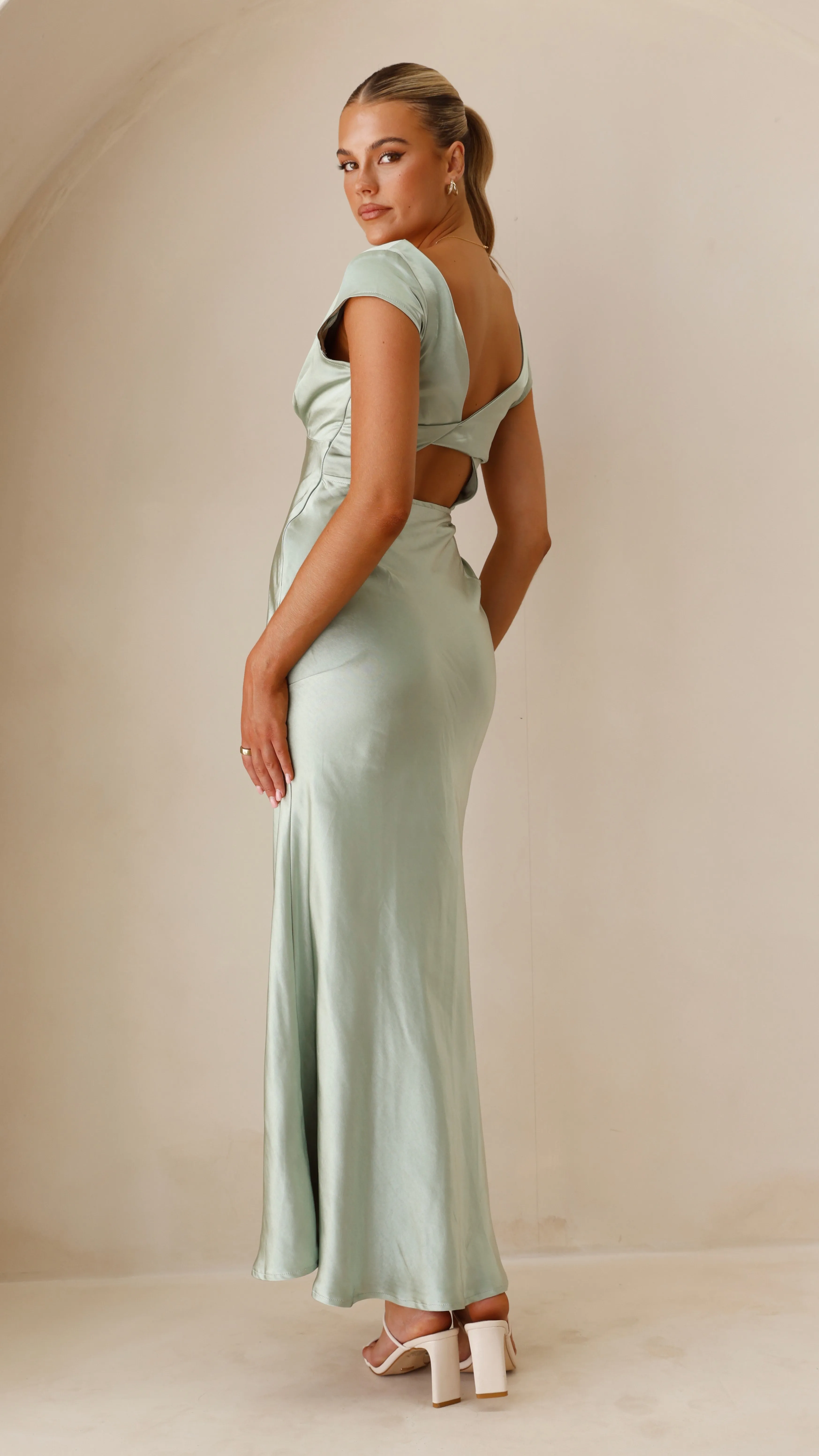 Amelia Maxi Dress - Sage