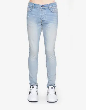 Amiri Blue MA Quad Contrast Skinny Jeans