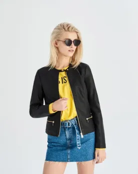 Black biker jacket