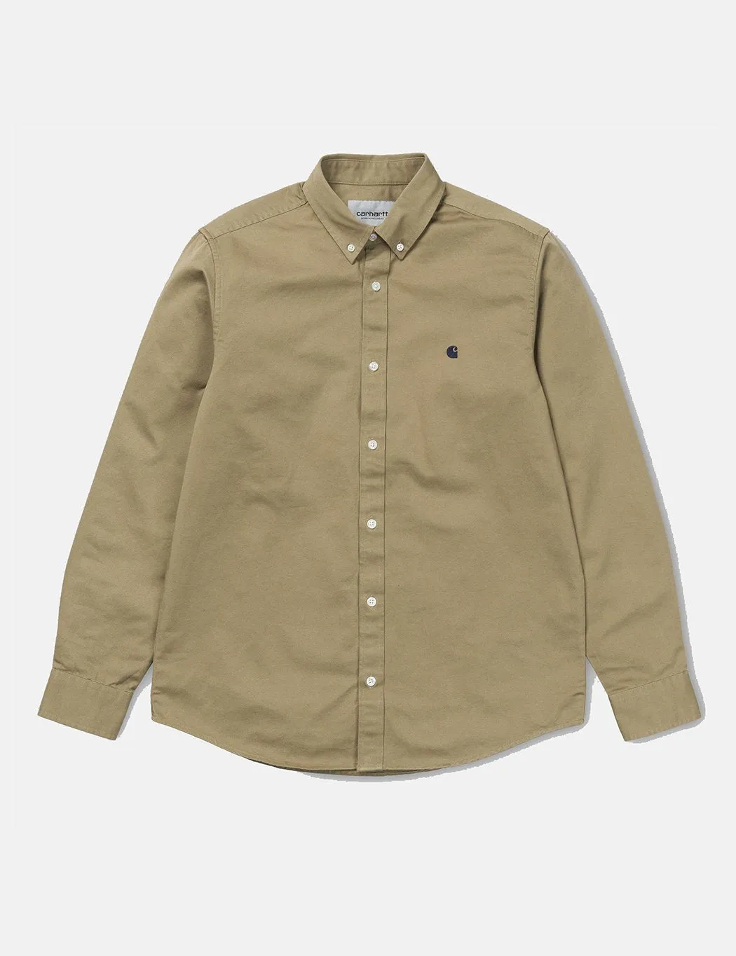 Carhartt-WIP L/S Madison Shirt - Khaki Leather