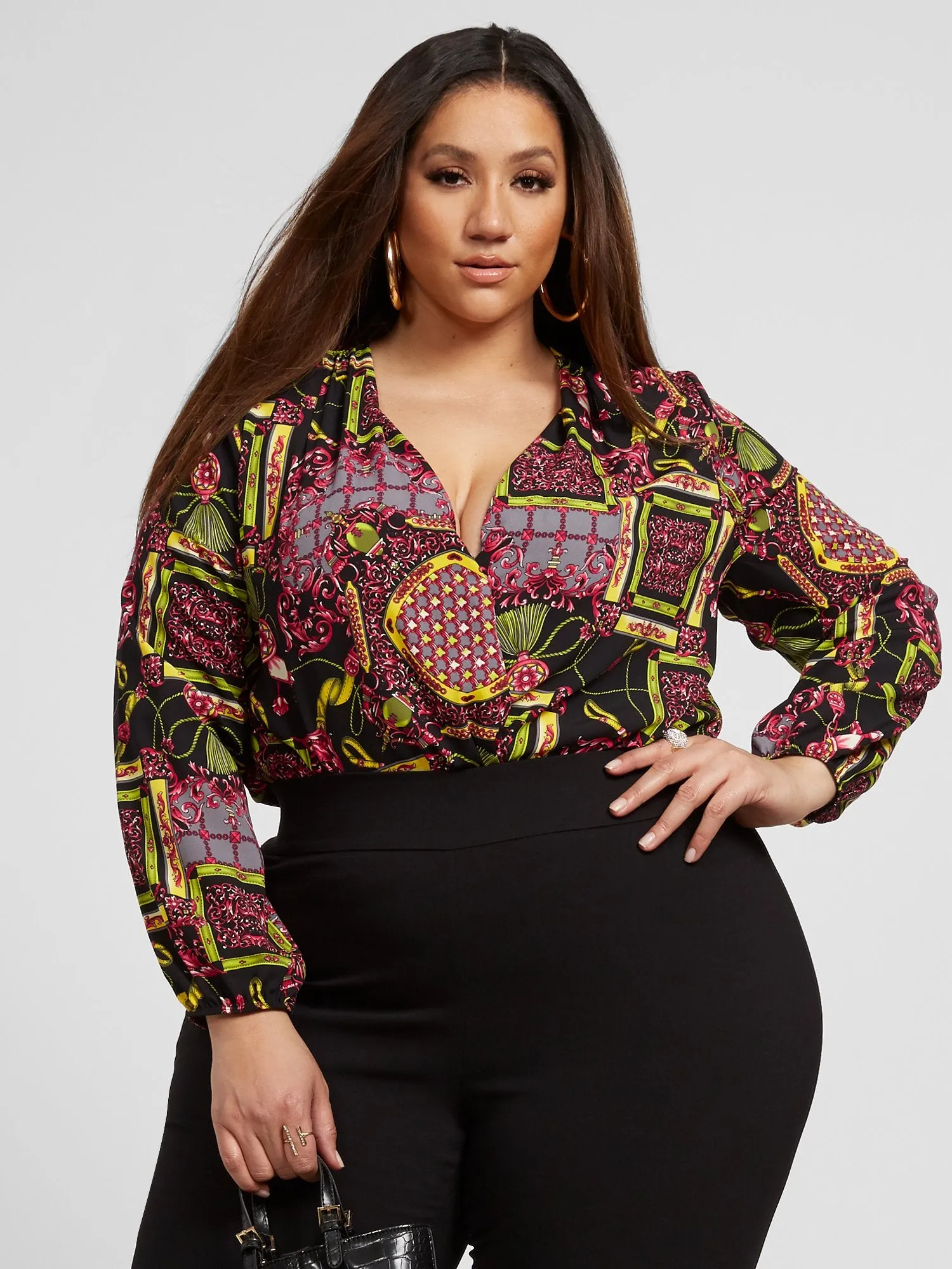 Davina Chain Print Bodysuit