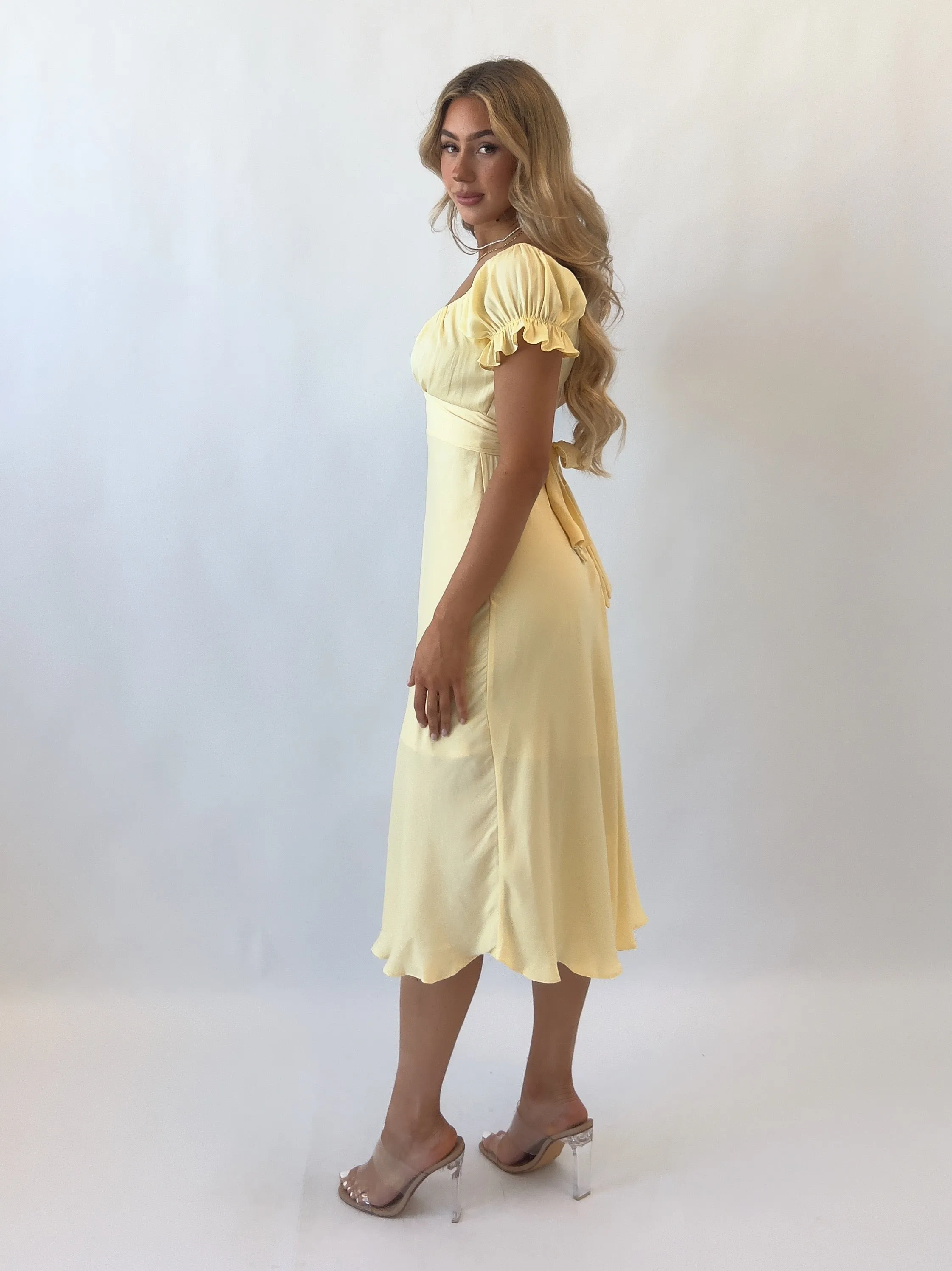 Ellison Midi Dress - Yellow