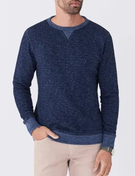 Faherty | Marled Indigo Crewneck