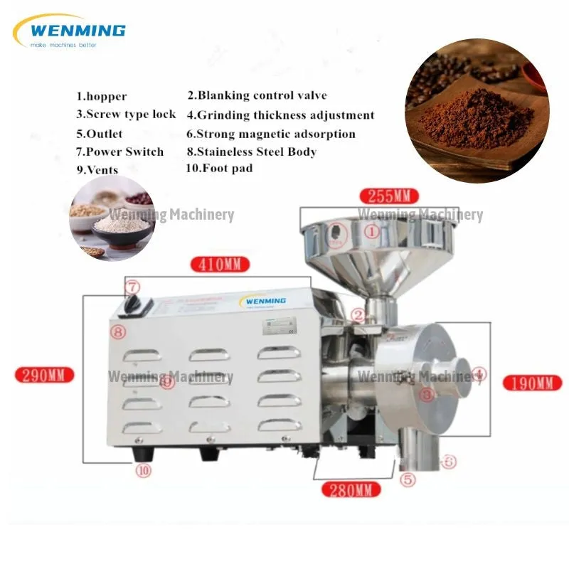 Industrial Automatic Electric Coffee Grinder Machine Best price