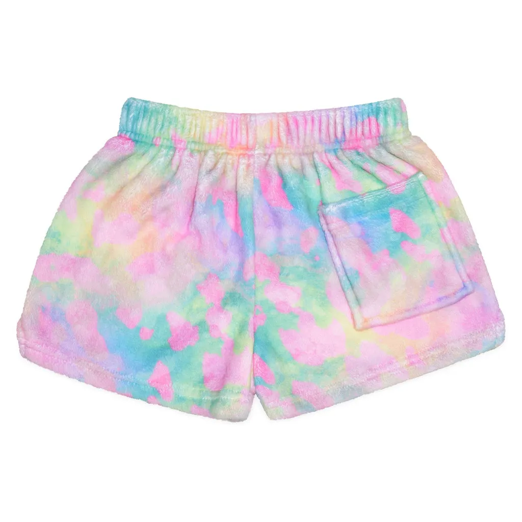 Iscream Happy Tie Dye Plush Shorts