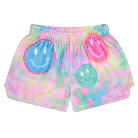 Iscream Happy Tie Dye Plush Shorts