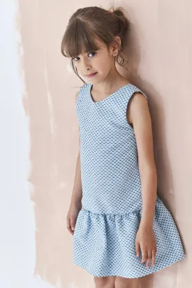 Jean Bourget Jacquard Lurex Girls Dress