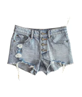 Katie J NYC Girls Venice Light Wash Jean Shorts