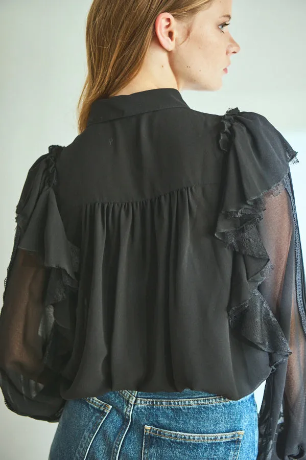 Loliana Blouse <br>-BLK-