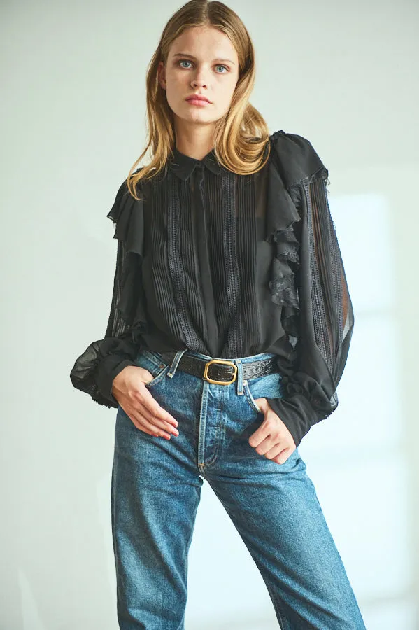 Loliana Blouse <br>-BLK-