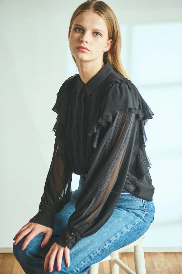 Loliana Blouse <br>-BLK-