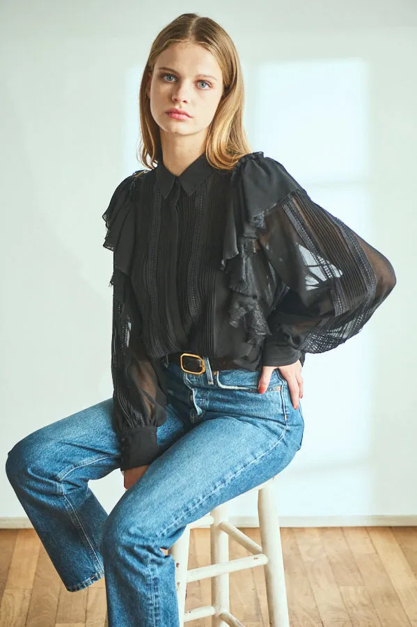 Loliana Blouse <br>-BLK-