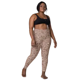 Recursia Alchemical Vision I Vision Leggings With Pockets In Pink