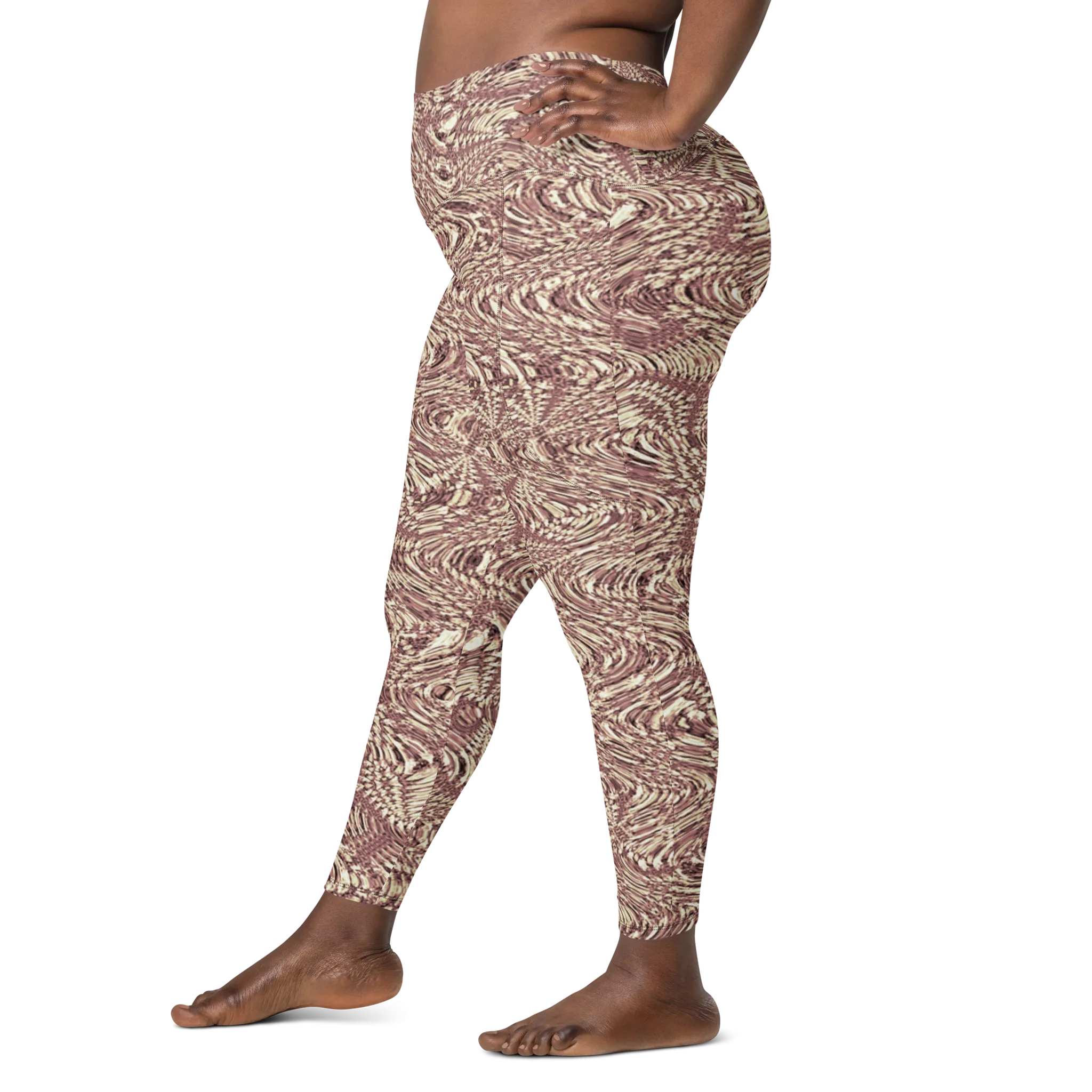 Recursia Alchemical Vision I Vision Leggings With Pockets In Pink