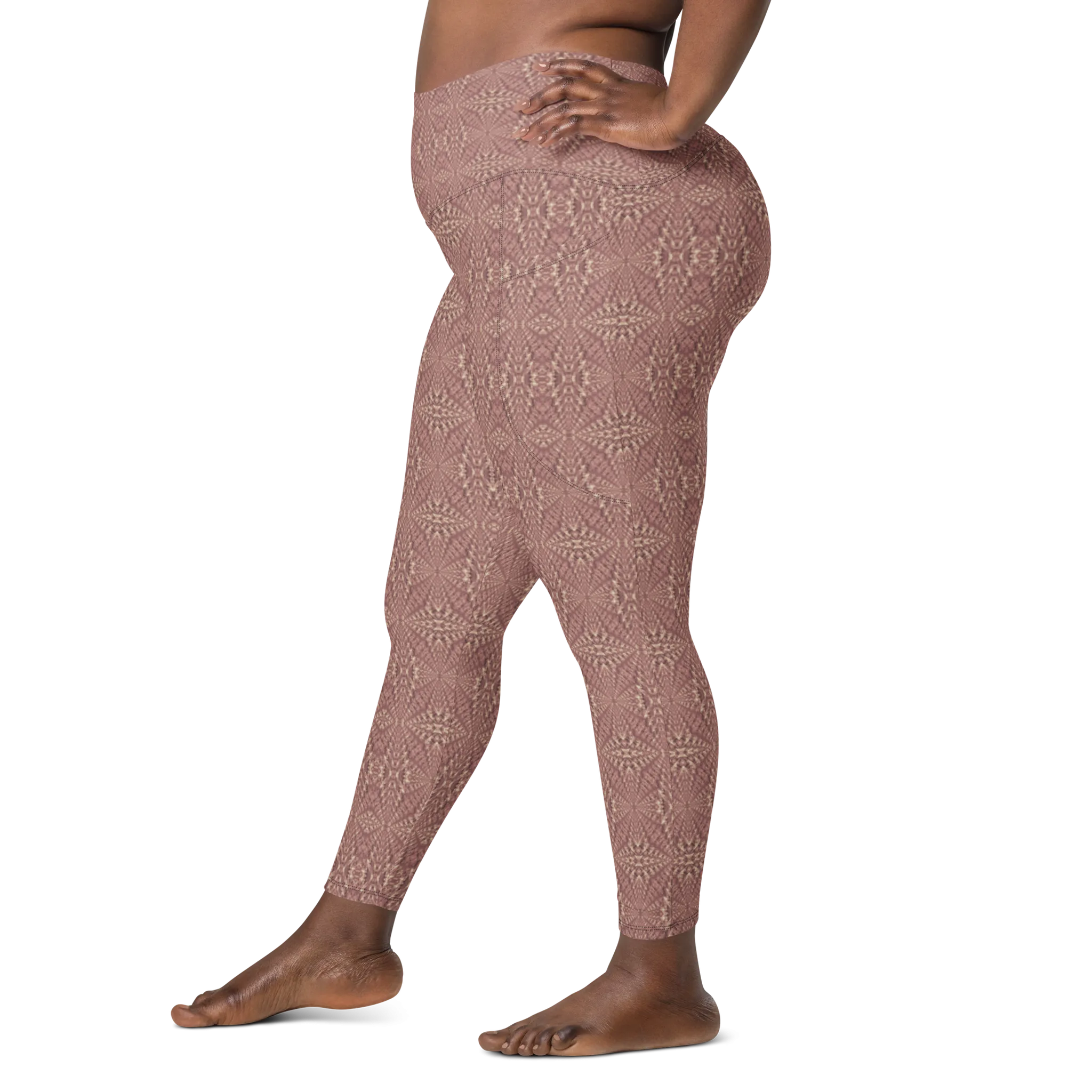 Recursia Fabrique Unknown Leggings With Pockets In Pink