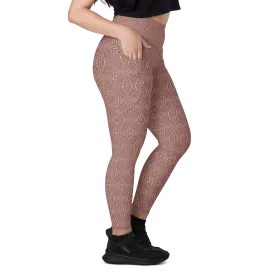 Recursia Fabrique Unknown Leggings With Pockets In Pink