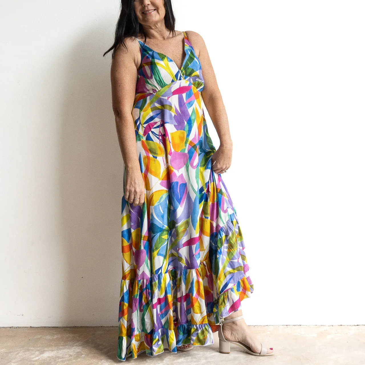 Retro Strappy Maxi Dress by Escape - Melinda - 30076