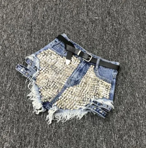 Rivet Denim Loose Shorts