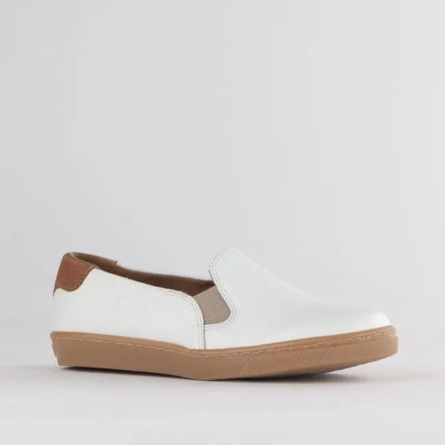 Slip-on Sneaker with Removable Footbed in White Multi - 12750