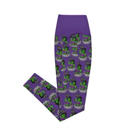 TEAM SHEHULK Leggings with pockets